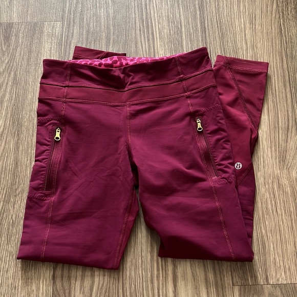LULULEMON Maroon Leggings - Picture 5 of 17